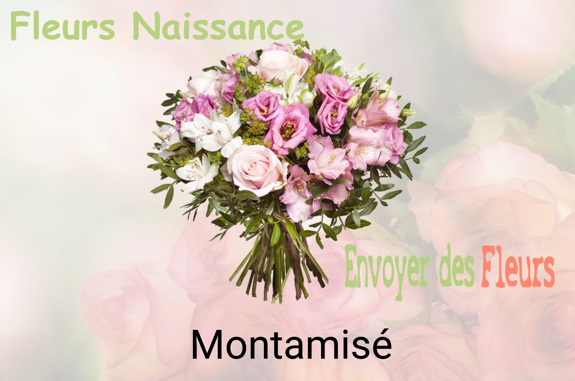 Bouquet de fleurs de naissance livré à Montamisé